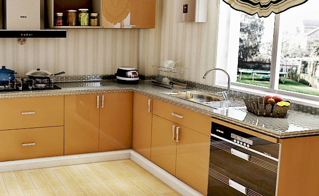 PVC Laminated SS for Modern Kitchen