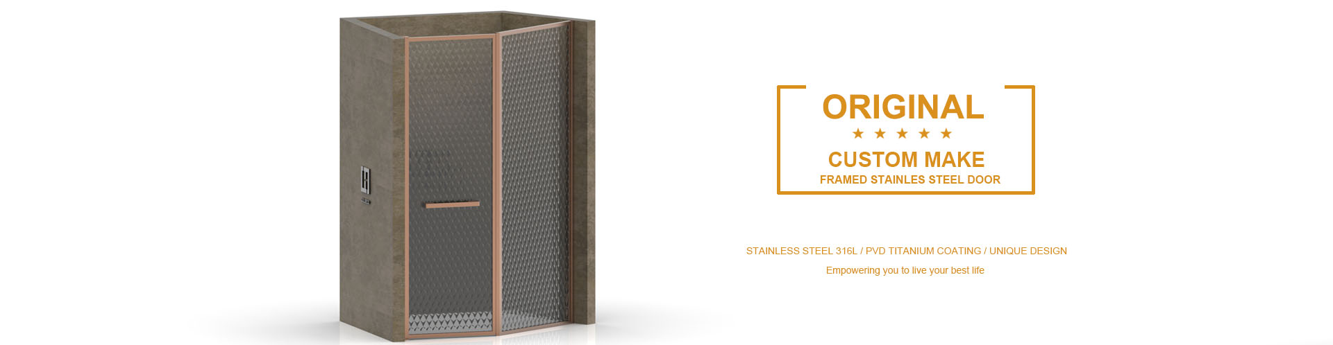 Goldeco - Stainless Steel Shower Door Manufacturer